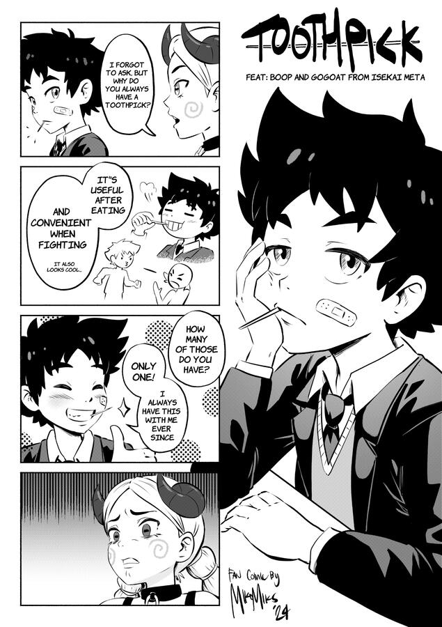 Toothpick Beboop isekai meta